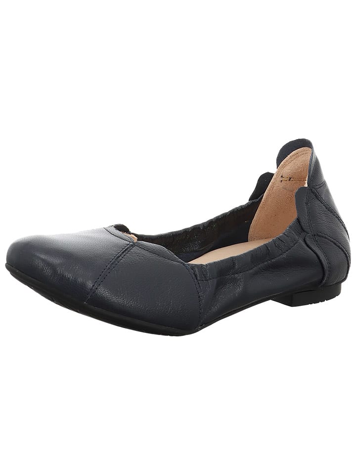 Think! Leder-Ballerinas in Dunkelblau günstig kaufen