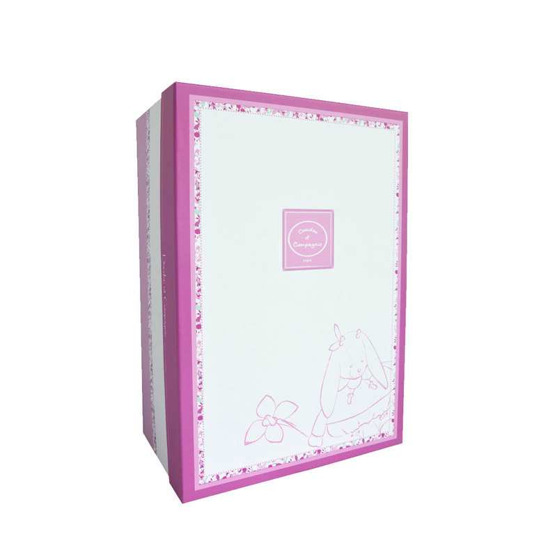 Doudou attache sucette Cerise Lapine Doudou et Compagnie