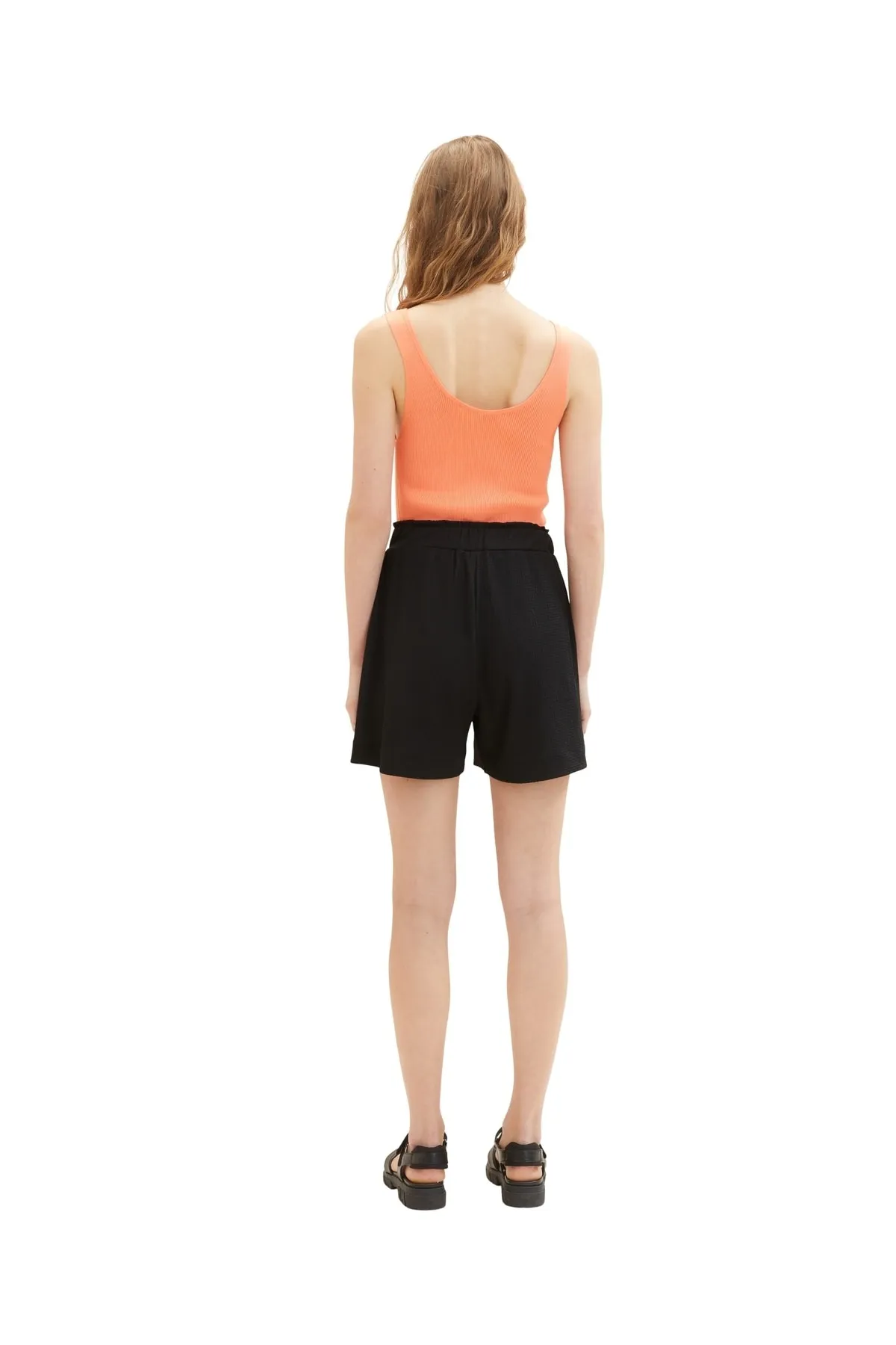 Tom Tailor  Shorts - Schwarz - Mittlerer Bund