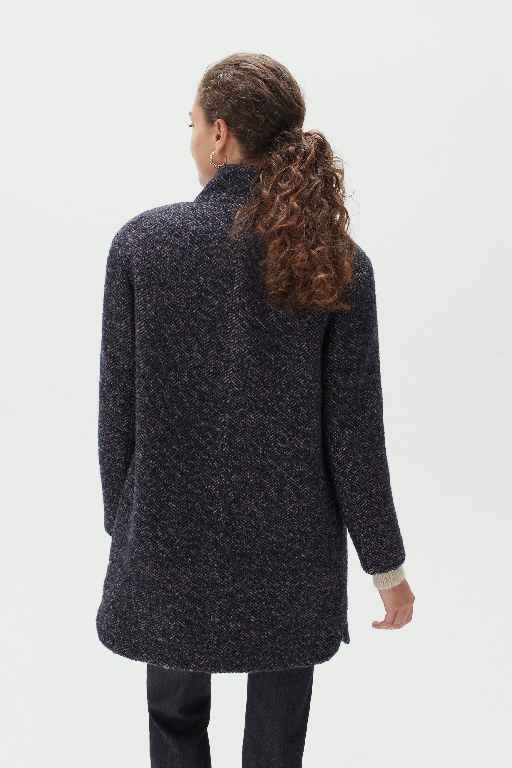 manteau clark bleu marine femme