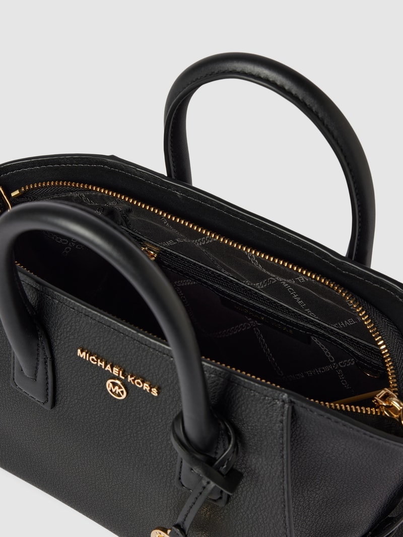 Handtasche mit Logo-Applikation Modell 'AVRIL' in black
