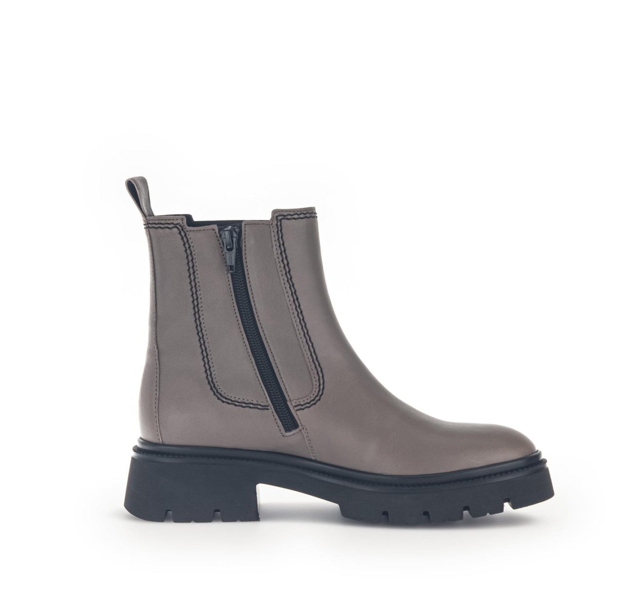 GABOR Stiefeletten beige taupe nappa Flauschfutter