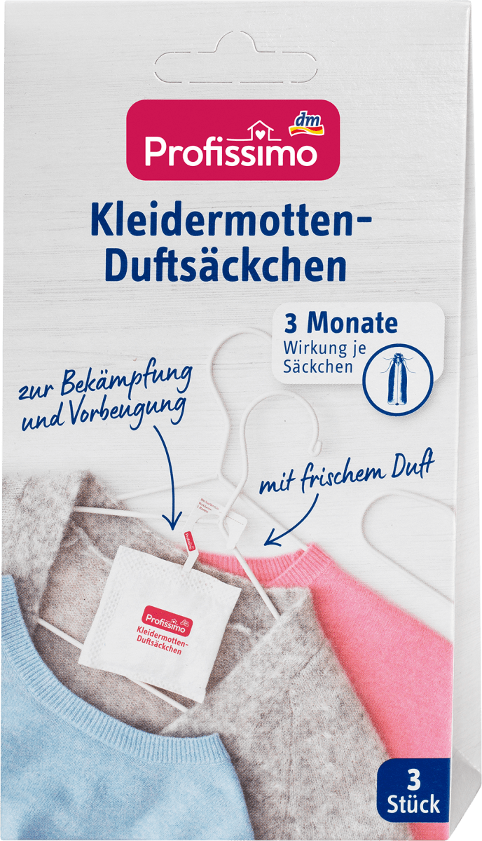 Kleidermotten-Duftsäckchen, 3 St