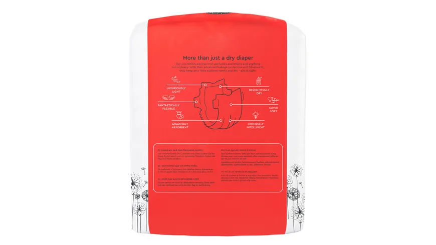 LILLYDOO hautfreundliche Windeln Gr. 6 (13+ kg), Monatsbox 136 Stück