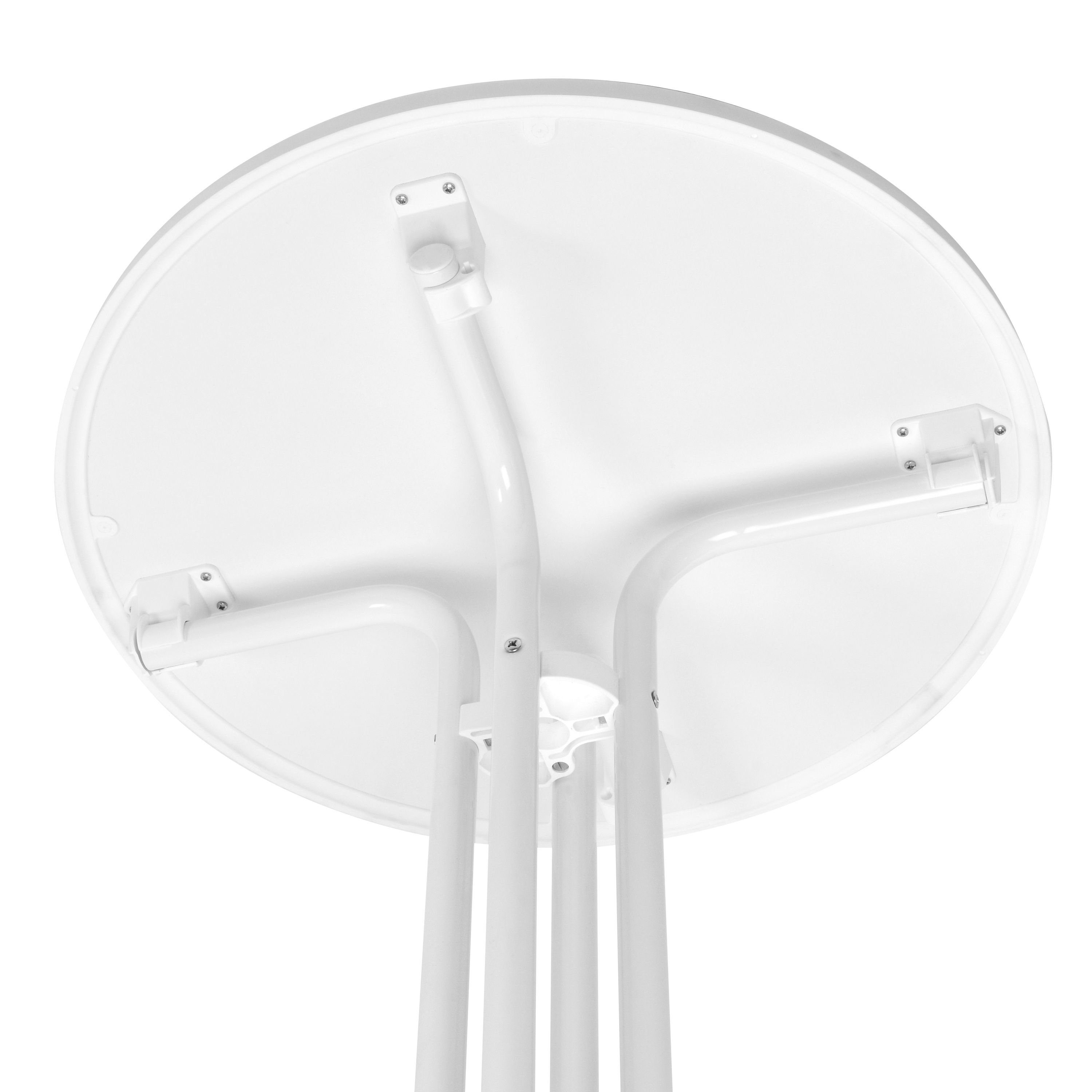 Beautissu Stehtisch Sylt, Bistrotisch Gastro klappbar Ø 70 cm
