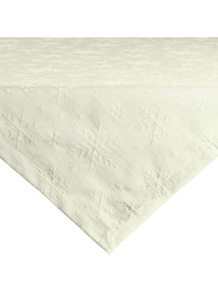 REDBEST Jacquard Mitteldecke Snowflake in natur günstig kaufen 80 x 80 cm