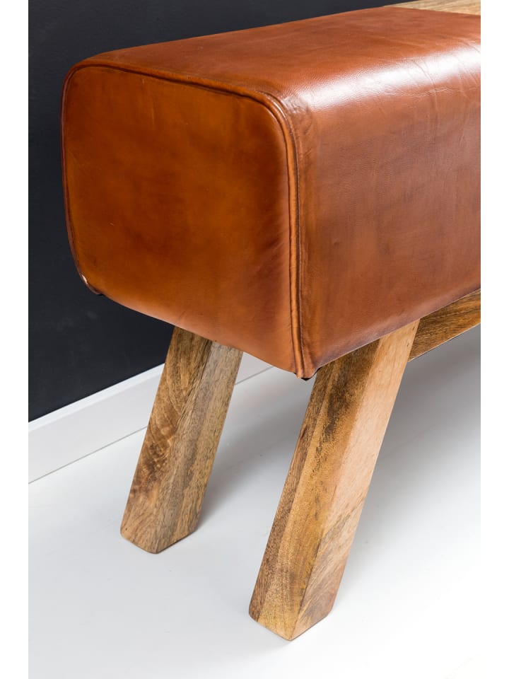 KADIMA DESIGN Turnbock | Echtleder, 120x29x53cm, Braun, Aufbewahrung günstig kaufen onesize