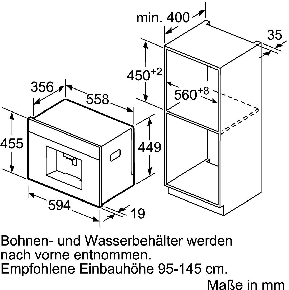 SIEMENS Einbau-Kaffeevollautomat iQ700 CT636LEW1