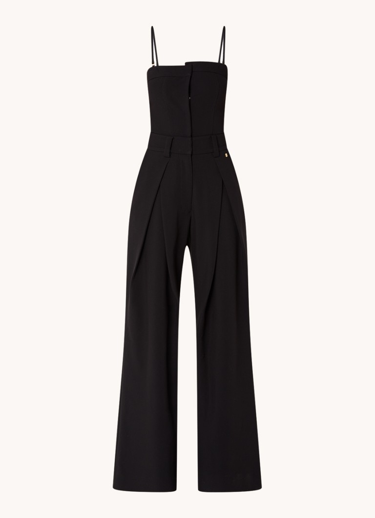 JOSH V Aspen wide fit jumpsuit with side pockets and pleat details