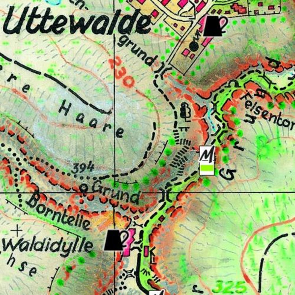 Die Bastei 1 : 10 000 - Wanderkarte