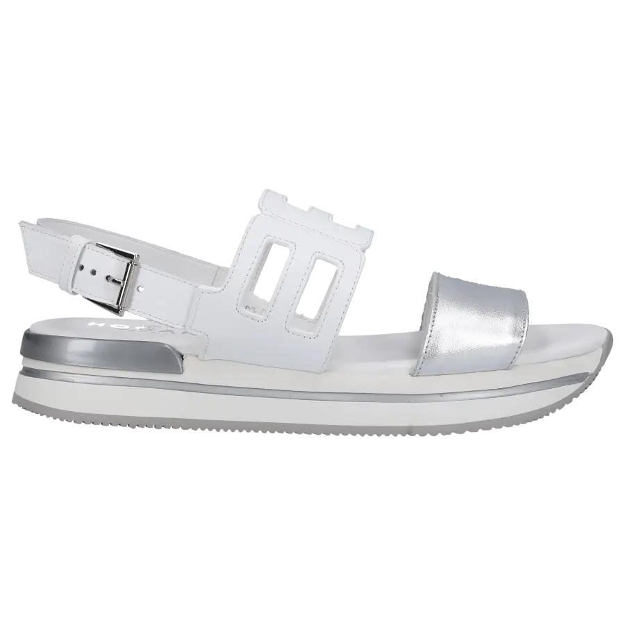 Hogan - Sandalen H257 Kalbsleder - silber