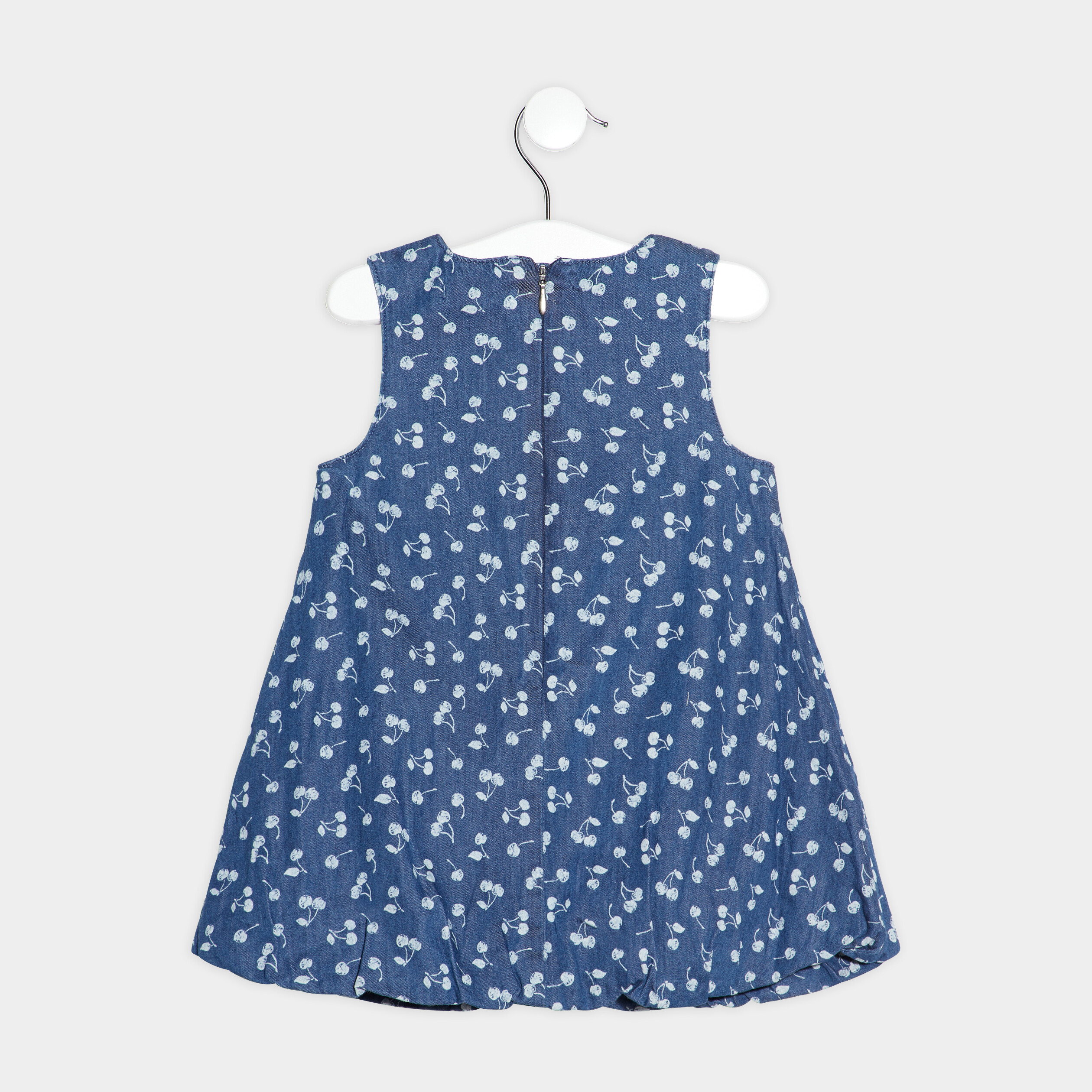Robe évasée en jean bleu bébé fille | La Halle