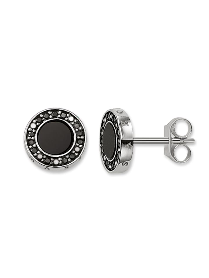 Thomas Sabo Ohrstecker in schwarz, silber günstig kaufen onesize