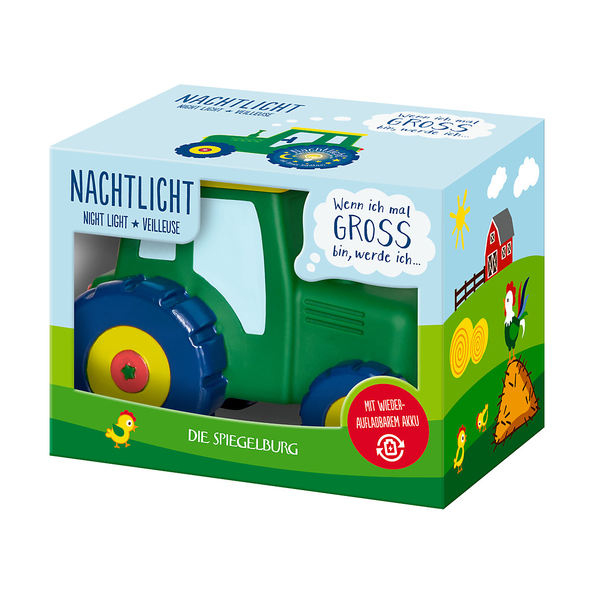 3D-Nachtlicht Wenn ich mal groß bin Traktor