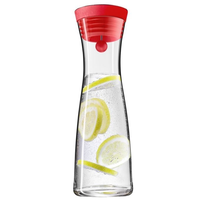 Basic Wasserkaraffe, 1 l, Rot