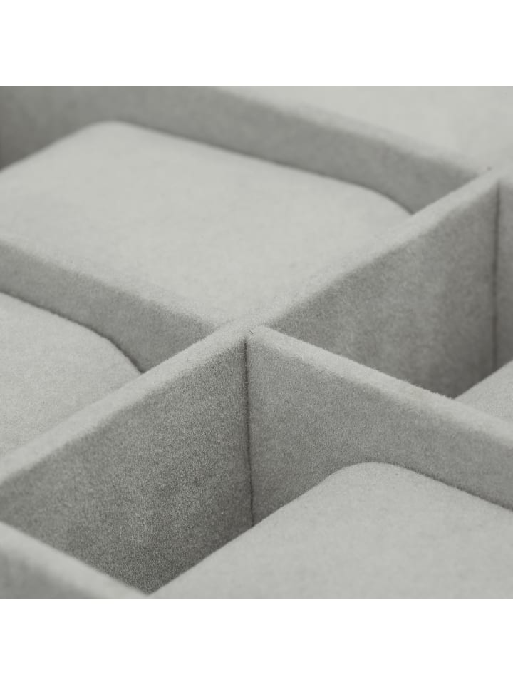 relaxdays Uhrenbox in Schwarz/ Grau - (B)31,5 x (H)8,5 x (T)21 cm günstig kaufen onesize