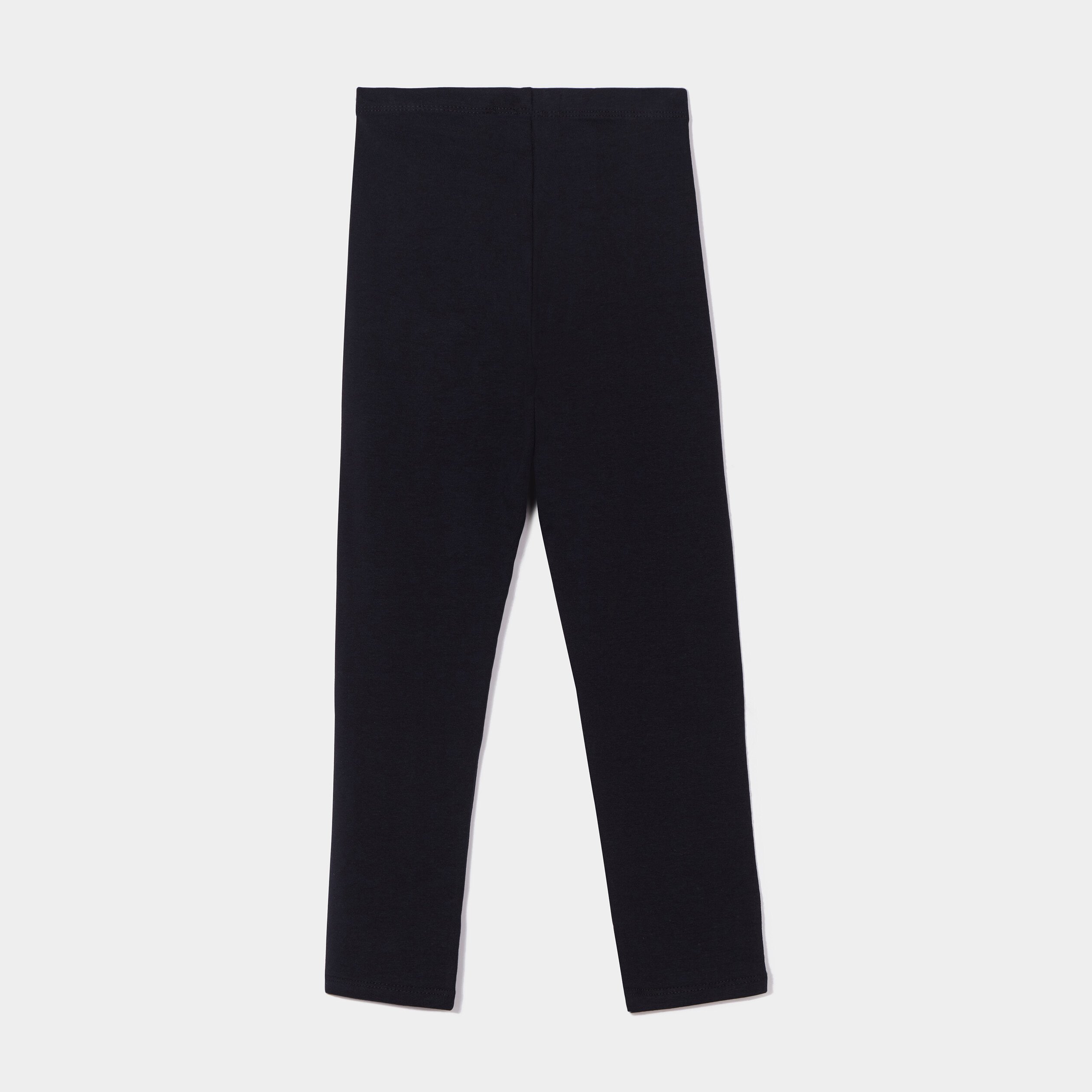 Lot 2 leggings coton noir fille | La Halle