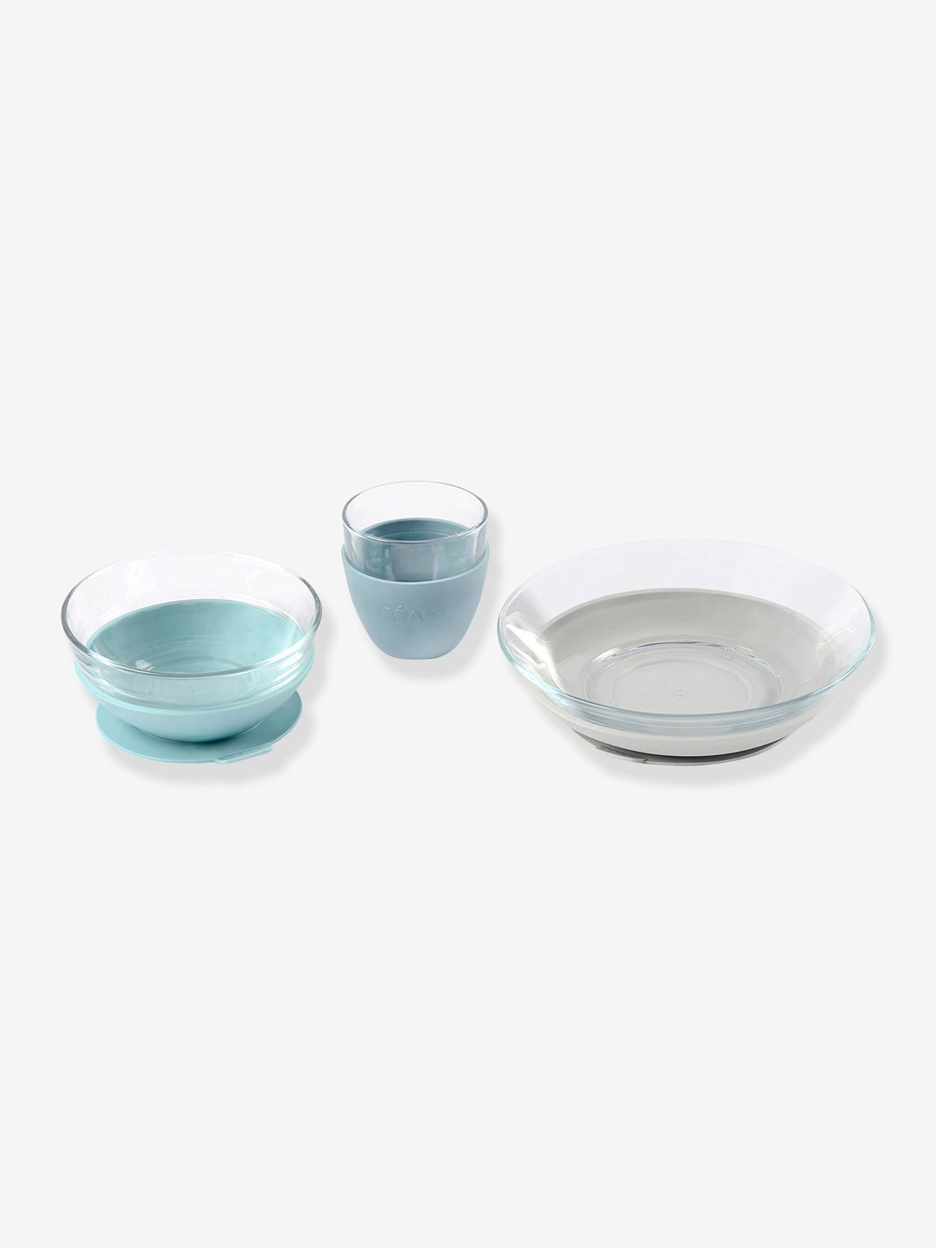 Coffret repas en verre BEABA X DURALEX vert