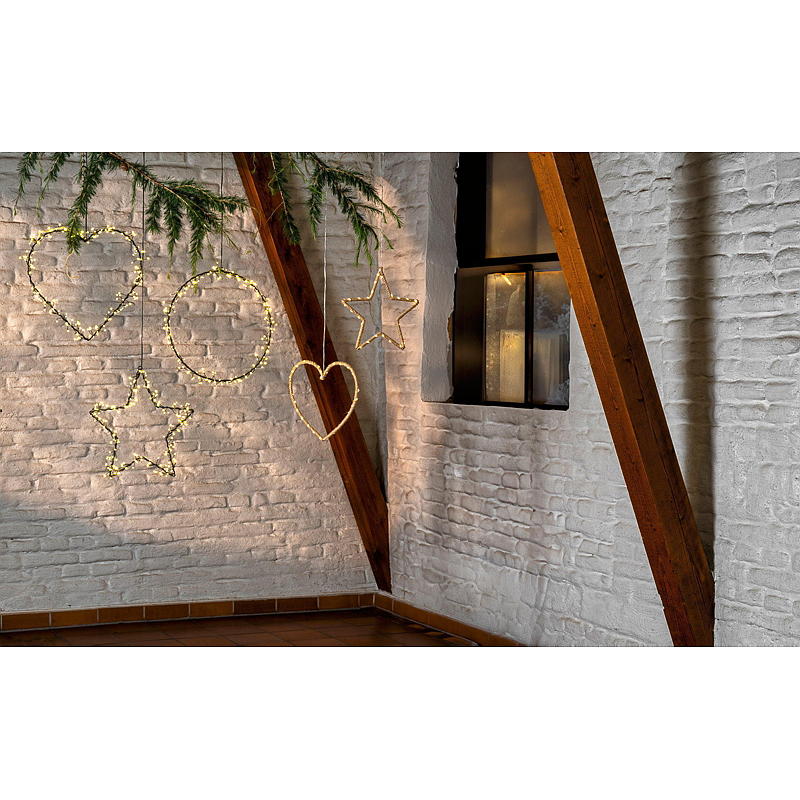 Home String hjerte 40 cm 200 LED