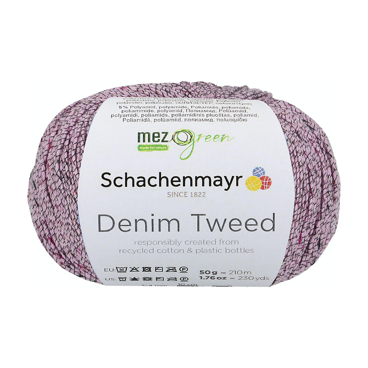Handstrickgarne Denim Tweed, 50g Rosa