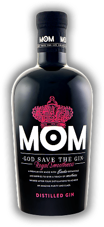 MOM Gin MOM Gin Zart aromatischer distilled Gin mit ansprechend fruchtigem Geschmack roter Beeren. 0,7	 Liter - Vol 39,5%