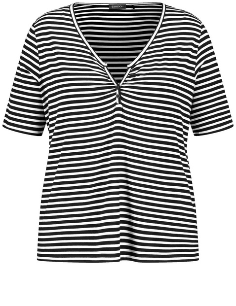 Henley Shirt mit Ringel-Dessin