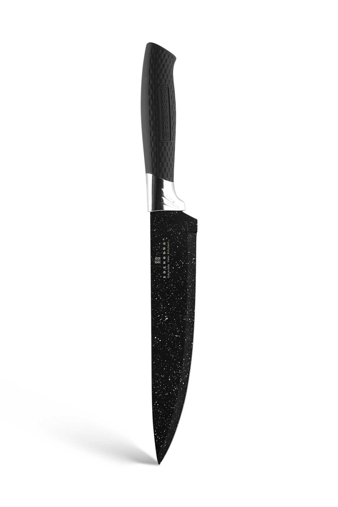Edenberg Messer-Set Modernes schwarzes Messerset mit Block, Messerblock (6-tlg., Zeitloses Design des Topfsets. Eine ideale Geschenkidee)