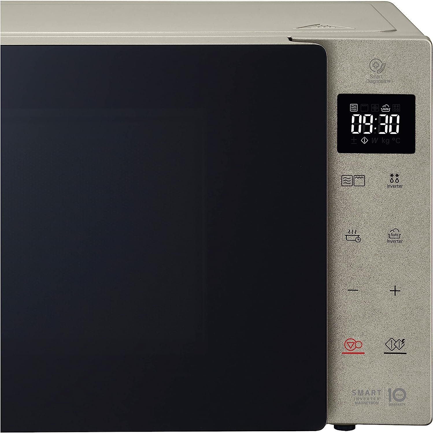 LG Mikrowelle MH6535NBS Mikrowelle mit Grill Smart Inverter Digitaldisplay 25L 1000W, Umluft, 25,00 l, Grillfunktion, Touchdisplay, Garprogramme mit Gewichtsautomatik