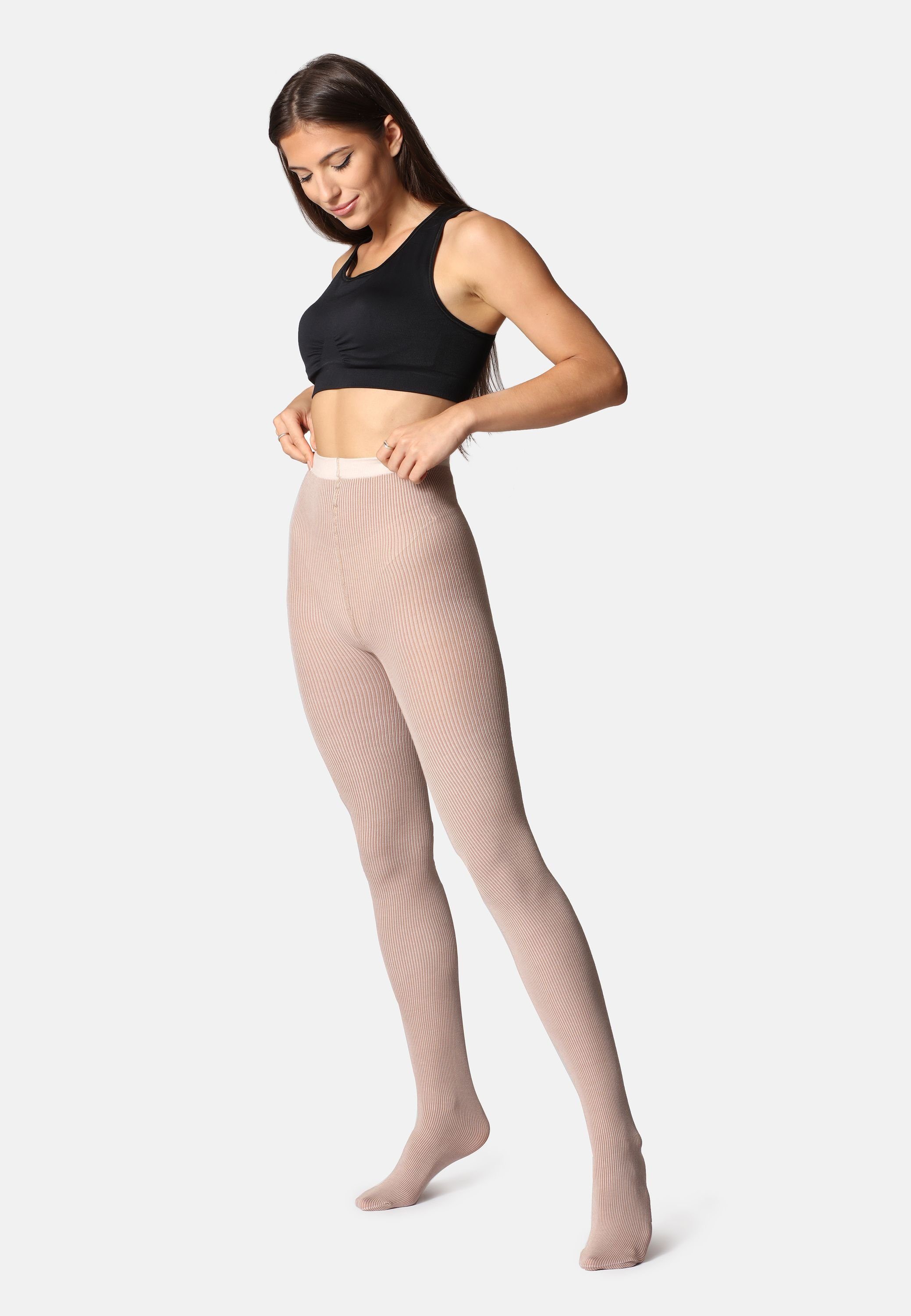 Bellivalini Strumpfhose Damen Strumpfhose aus Baumwolle BLV-1114 100 DEN (1 St)