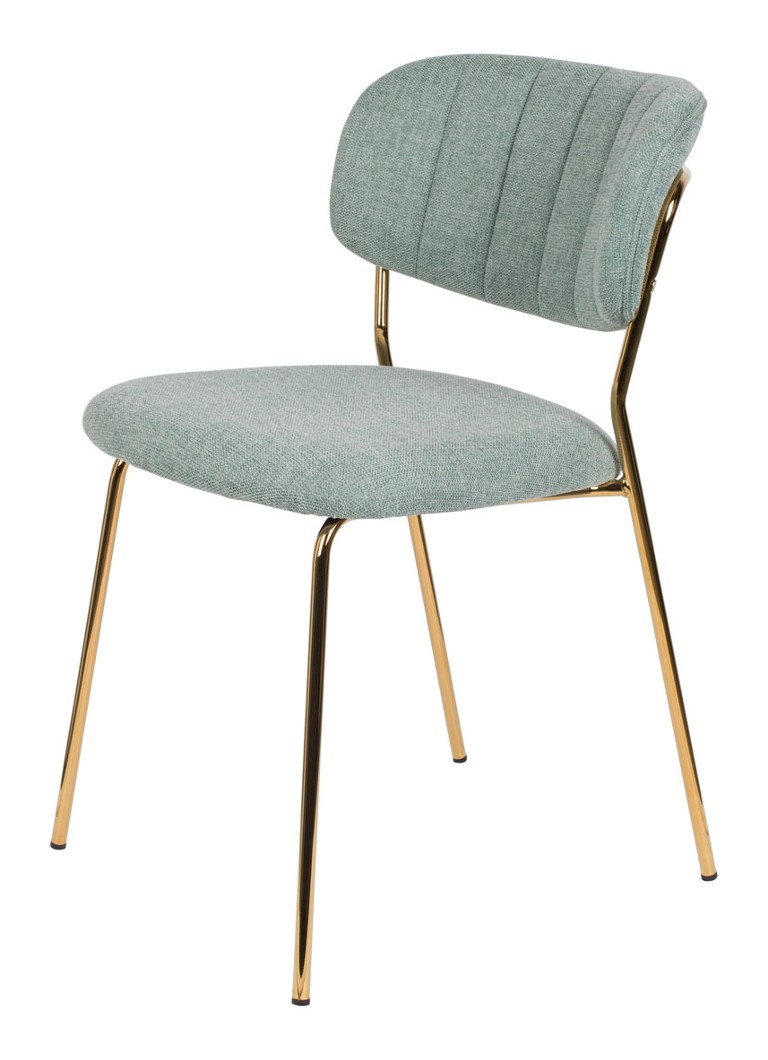 Sedia da pranzo Parton di Livingstone Design, base dorata