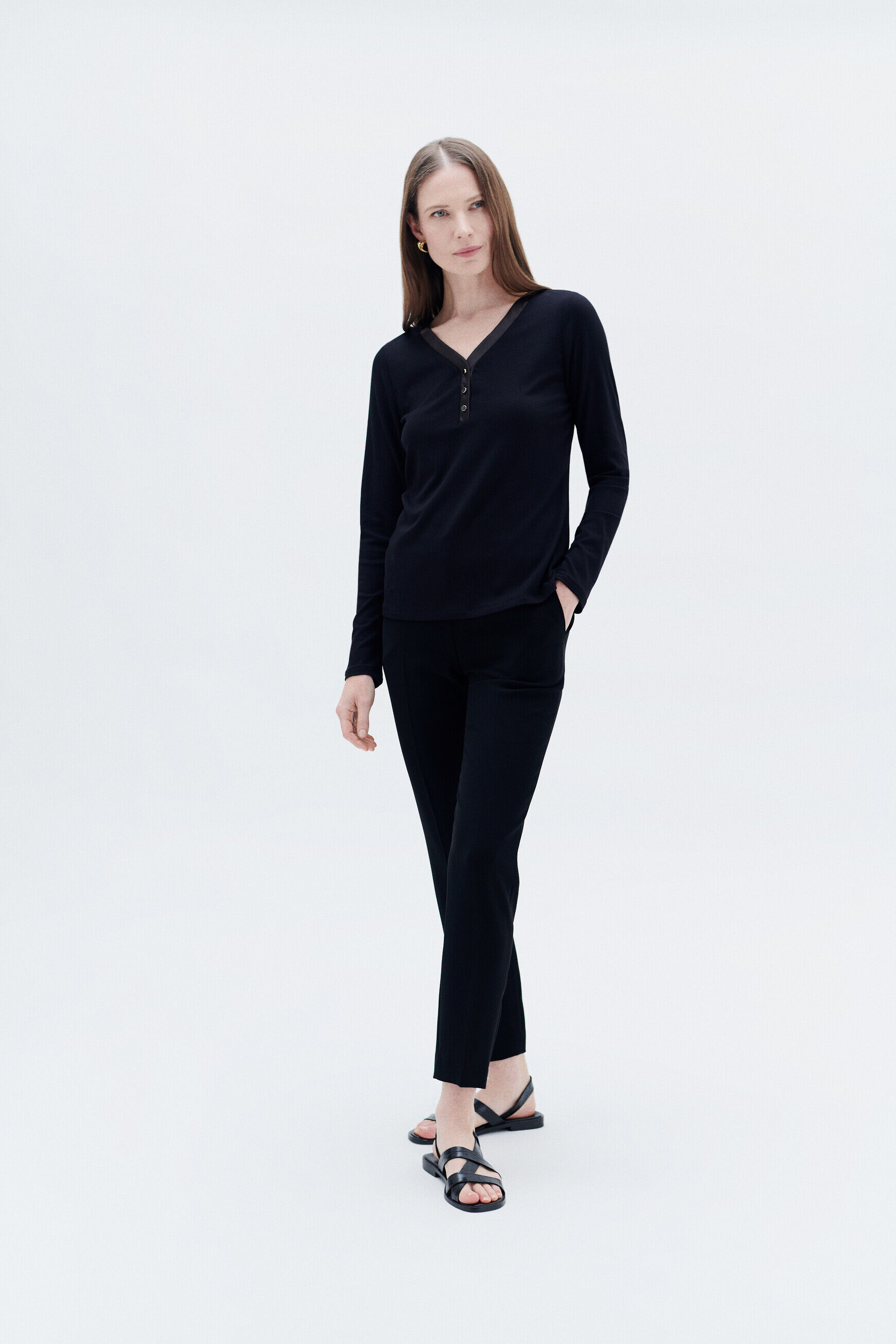 T-shirt tany noir femme