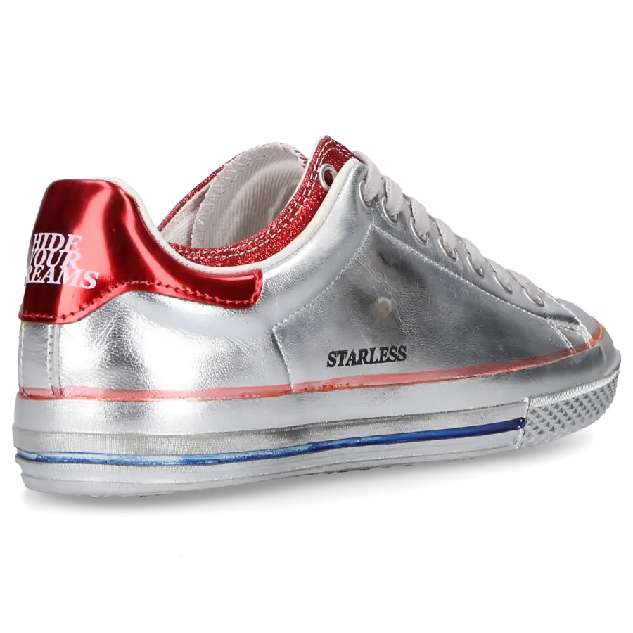 Hidnander - Sneaker low 1F20 Kalbsleder - silber