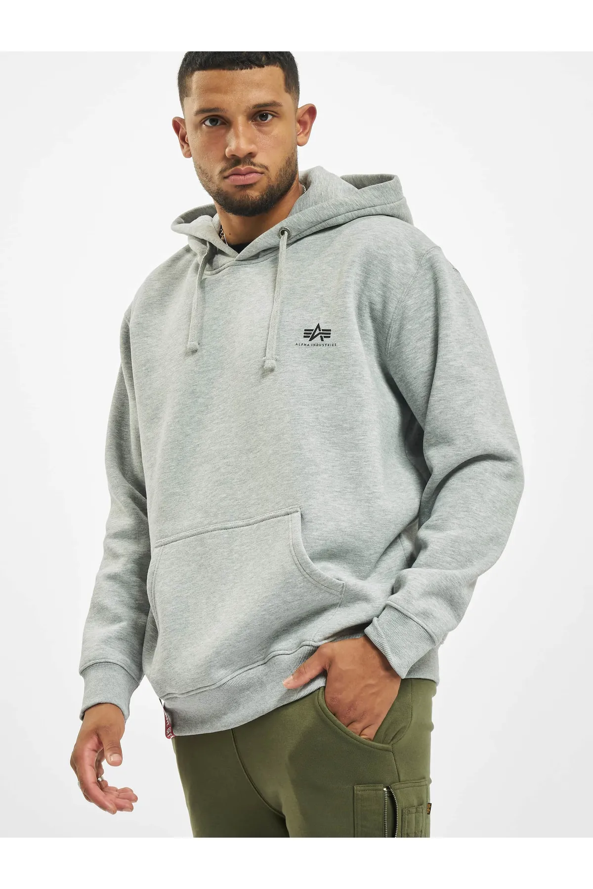 Alpha Industries  Herren Alpha Industries Basic Klein Logo Hoody