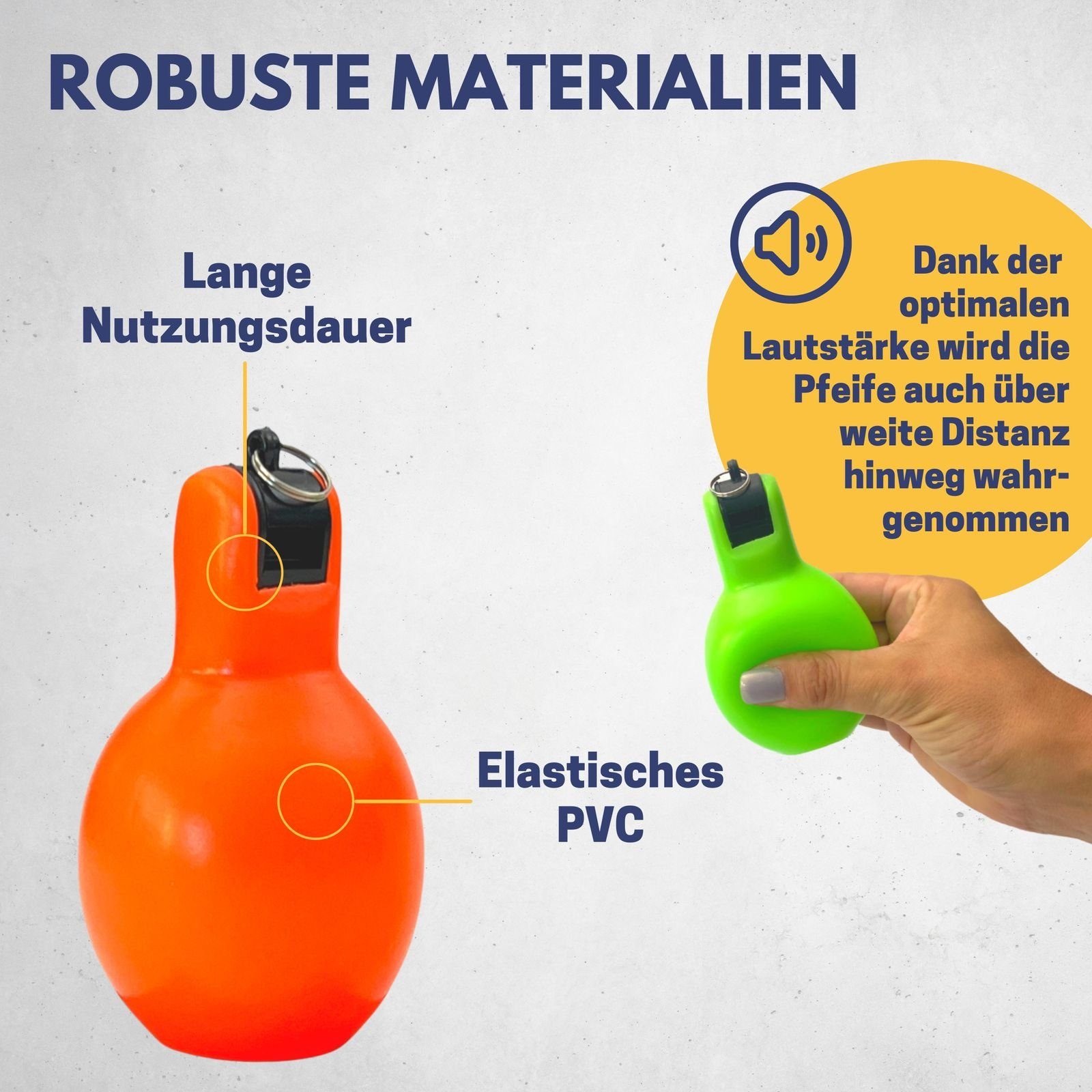 Best Sporting Handpfeife Best Sporting Handpfeife Set I hochwertige Schiedsrichterpfeife I Trainerpfeife orange + grün I Fußball-Pfeife für Kinder I robuste Sportpfeife I Trainer Pfeife I Pfeife Sport