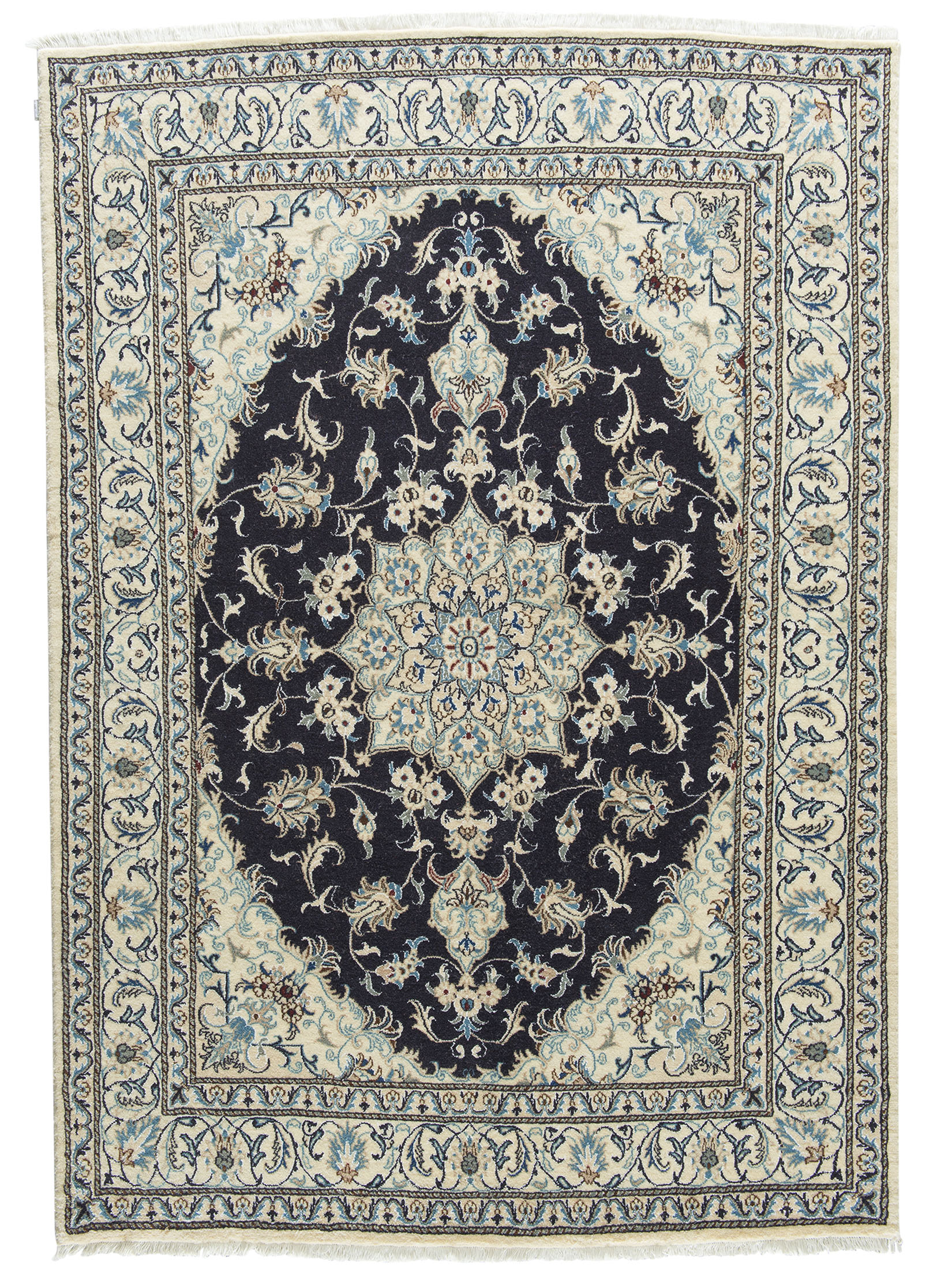 Kaschmar Nain 12 Lah ca. 162 x 235 cm, Unikat / Einzelstück