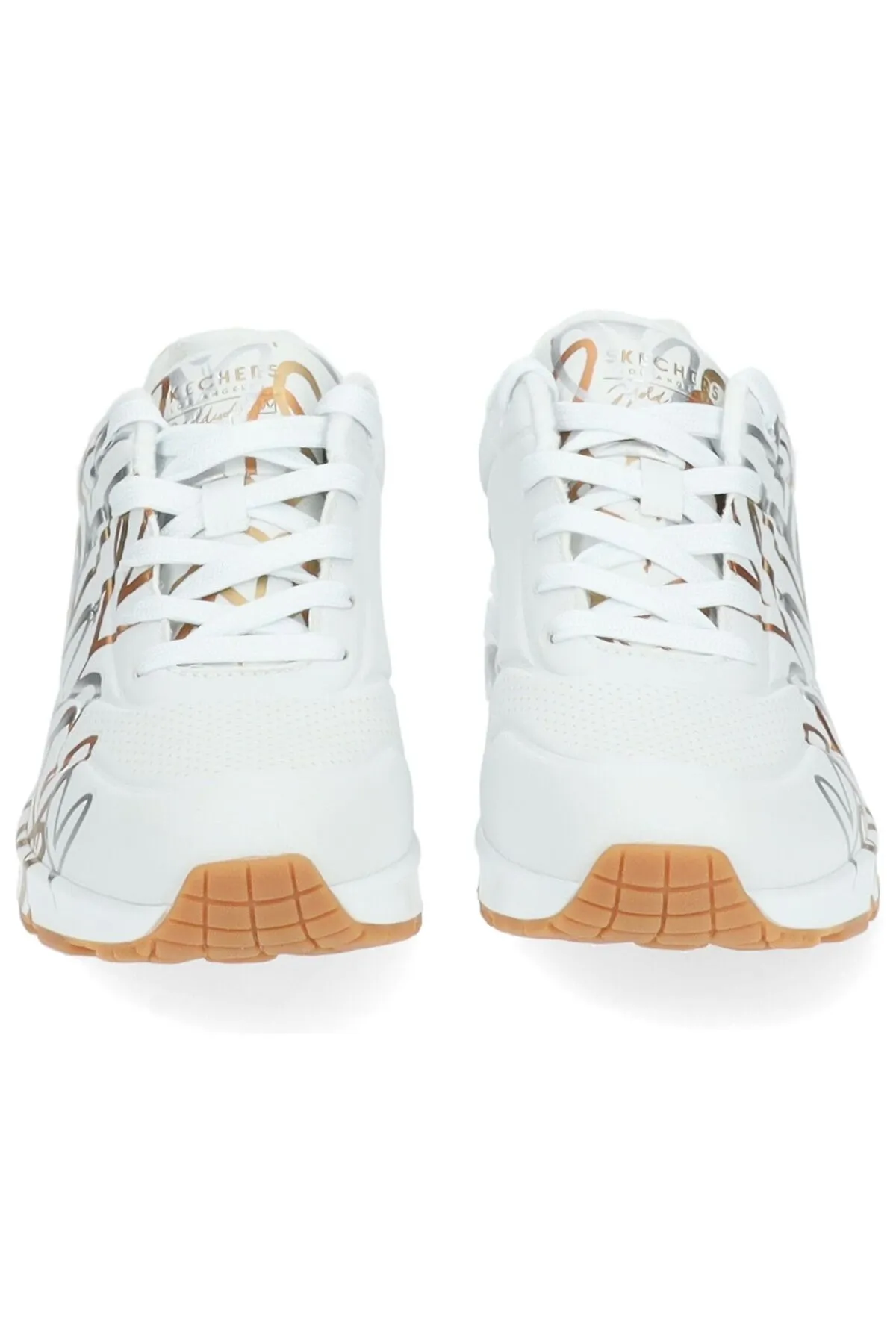 SKECHERS  Sneaker - Goldfarben - Flacher Absatz