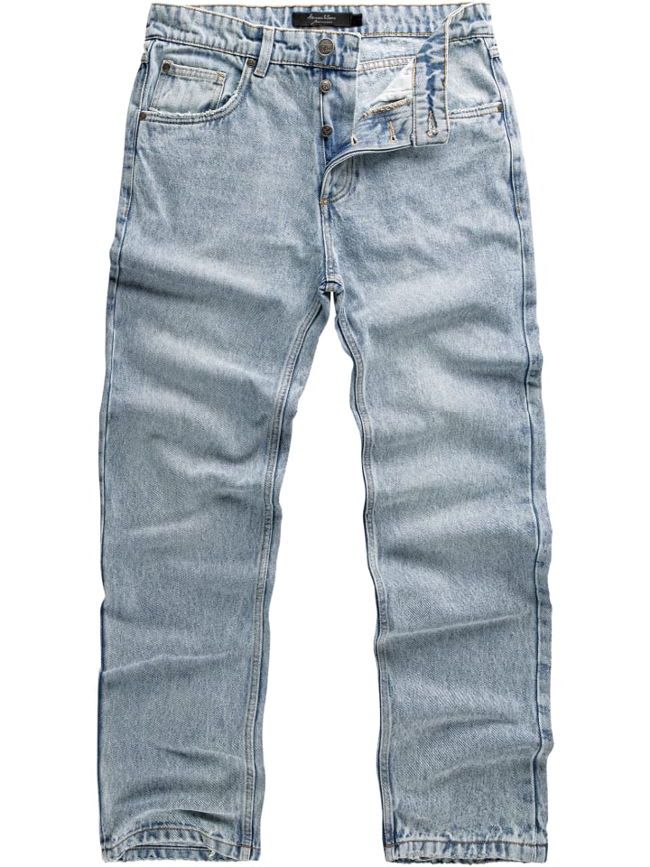 Amaci&Sons 90s Baggy Jeans BOX HILL in Hellblau günstig kaufen