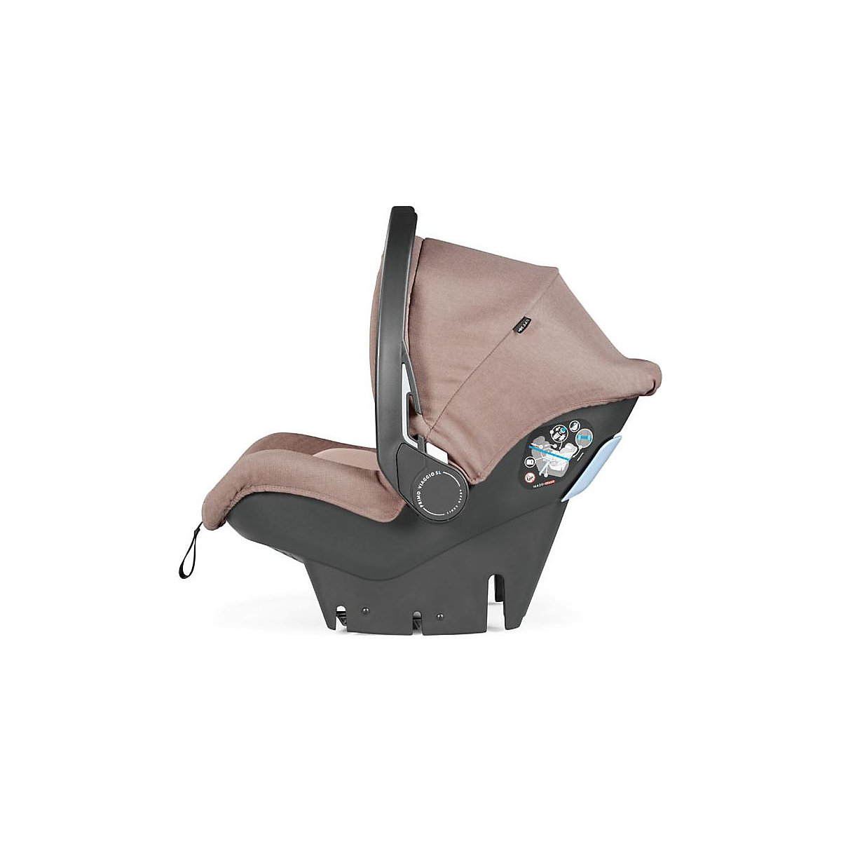 Kombikinderwagen Book Smart, Rosette - Kinderwagenwanne, Gestell, Sportwagenaufsatz, Babyschale inkl. Isofix