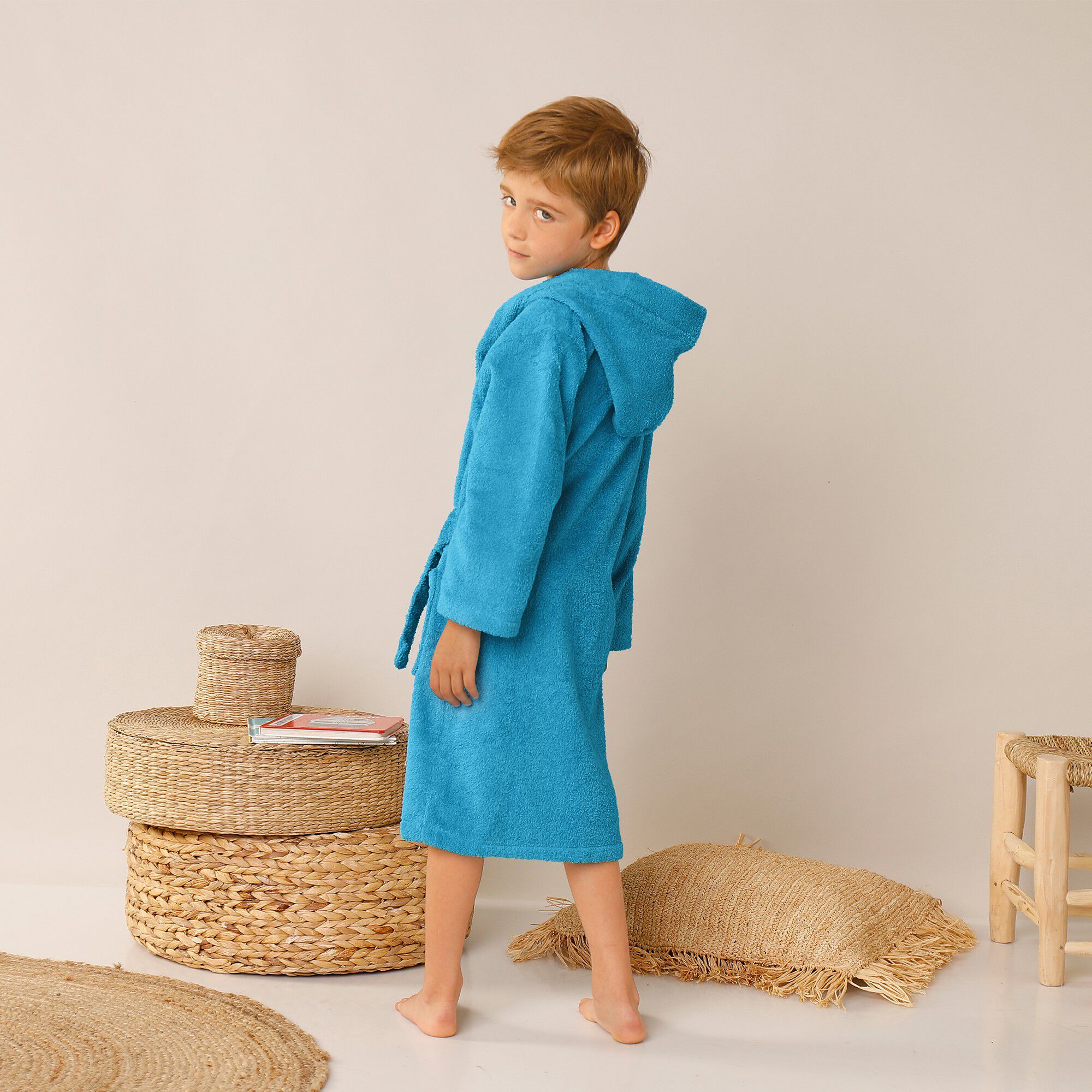 Peignoir de bain enfant Pat'Patrouille col capuche