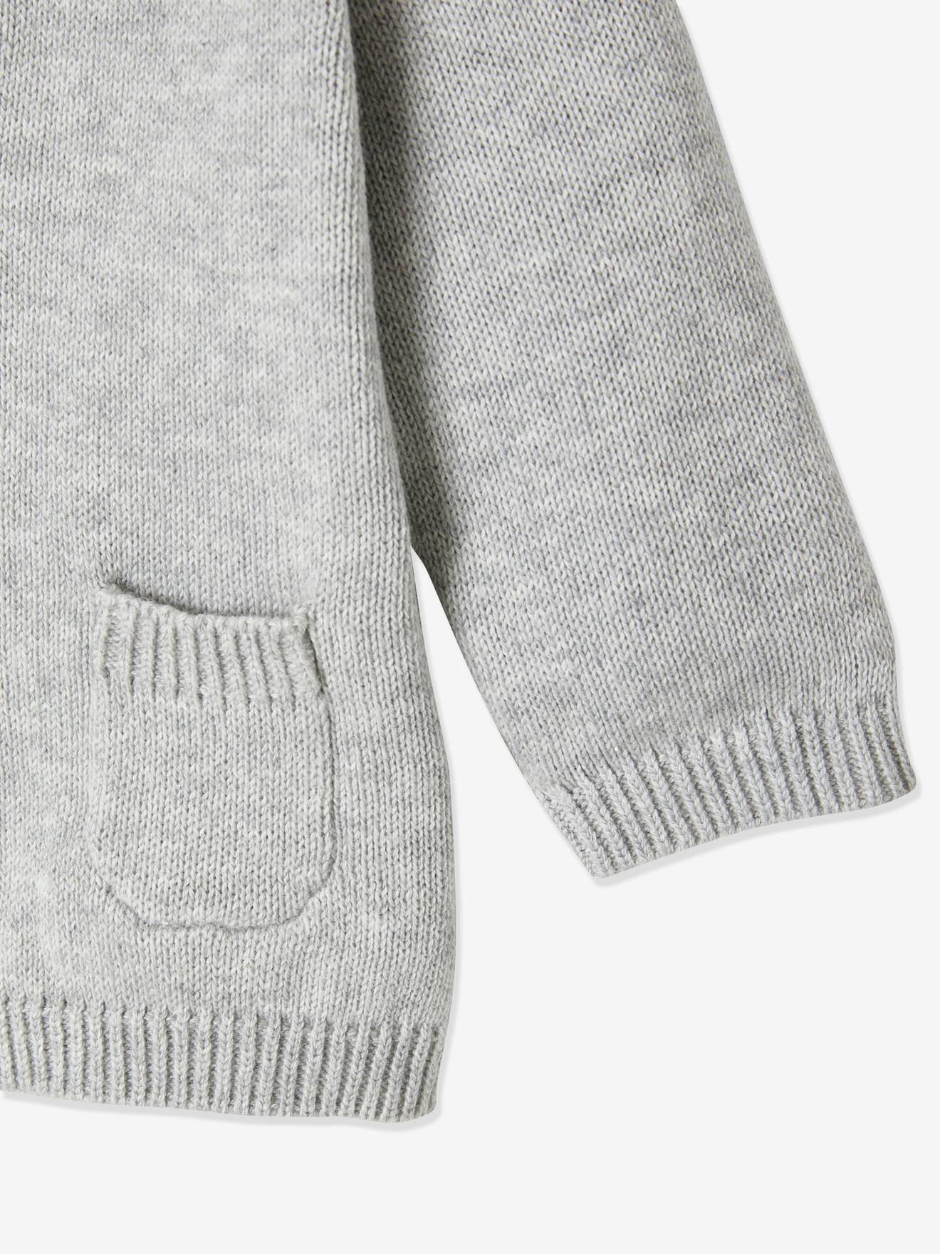 Gilet bébé garçon avec poches fantaisie BASICS gris clair chiné