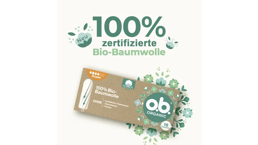 O.B. Organic Bio Tampon Super 16er