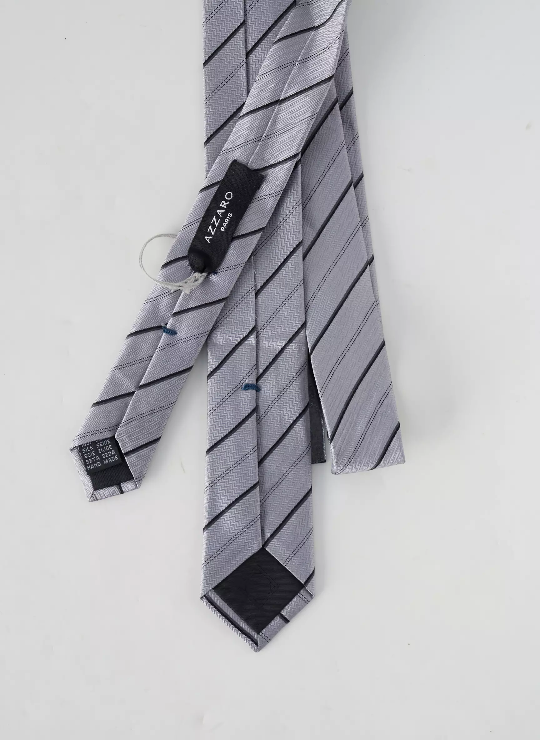 Azzaro Cravates Homme couleur gris