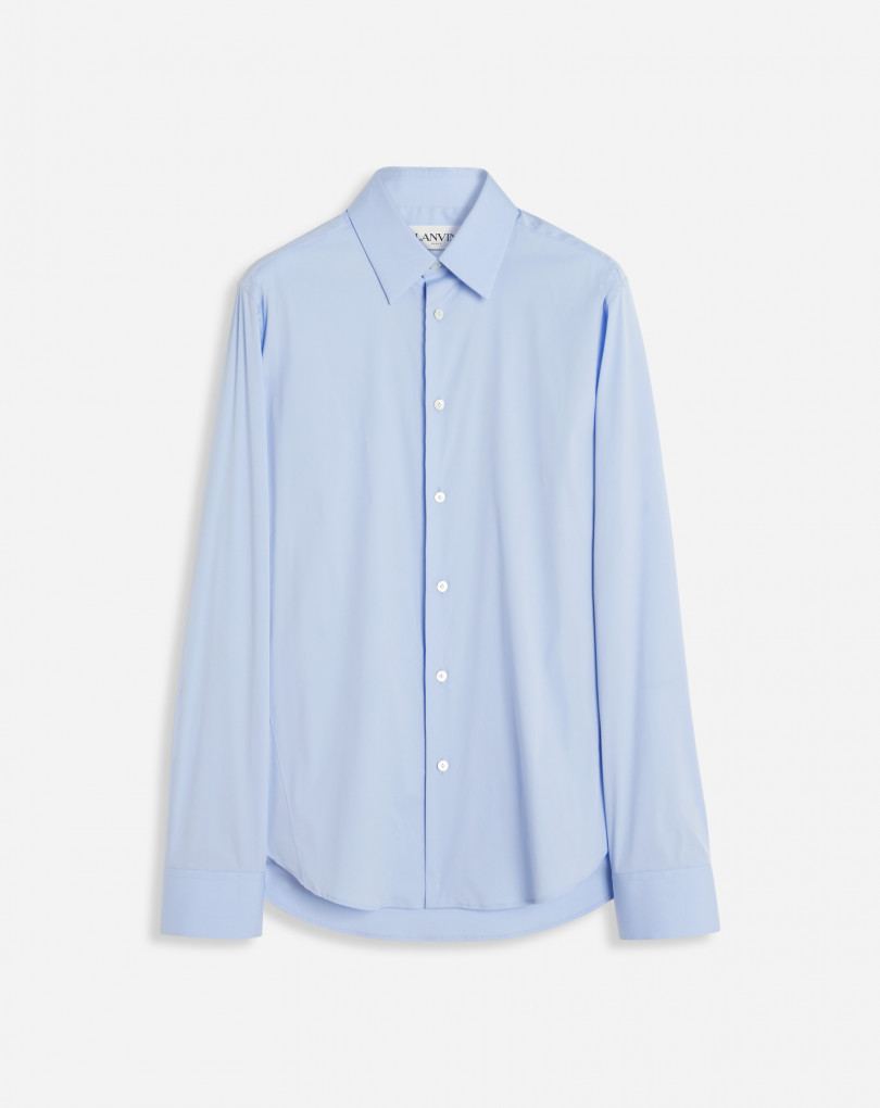 CHEMISE COUPE SLIM AVEC BOUTONS APPARENTS