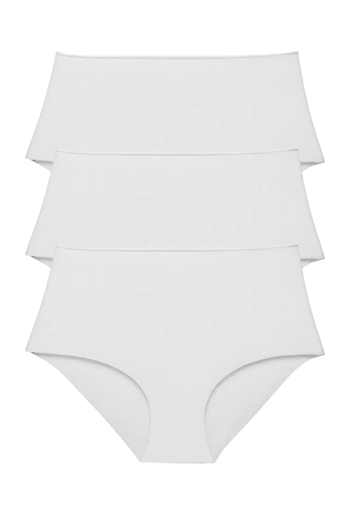Sensu  Nahtlose, lasergeschnittene Höschen mit hoher Taille für Damen (ELASTY WAIST), 3er-Set