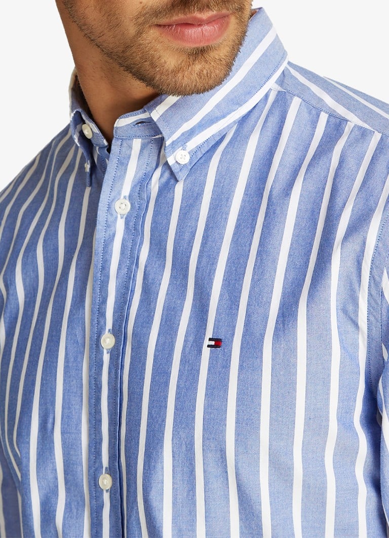 Tommy Hilfiger Flex majica regular fit s črtastim potiskom in logotipom
