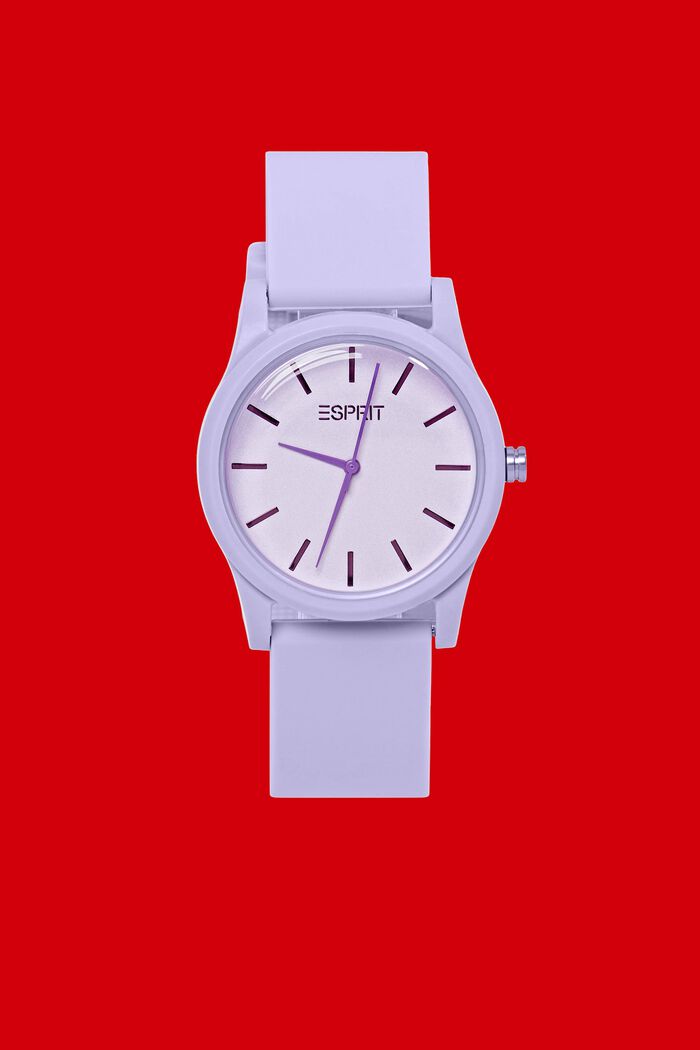 Farbige Uhr mit Gummiarmband