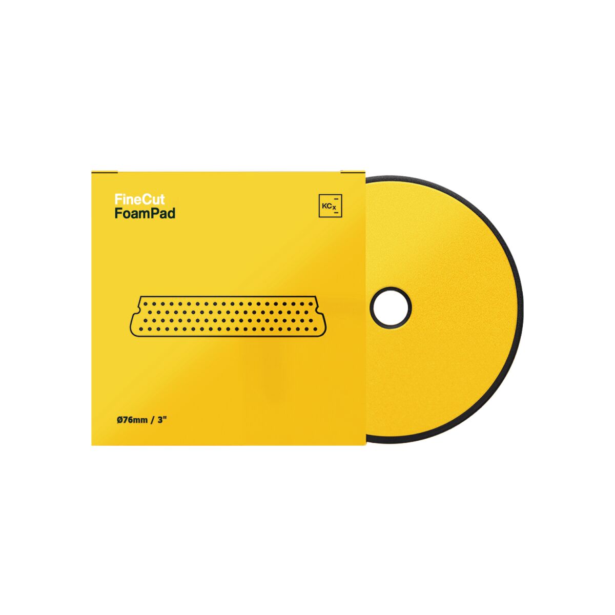 Koch Chemie Fine Cut Foam Pad Polierschwamm Ø76mm Gelb