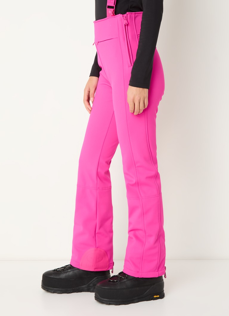Pantaloni de schi Goldbergh de înaltă calitate, cu talie înaltă, evazați în partea de jos și bretele detașabile.