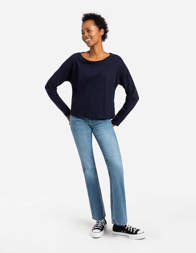 Langarmshirt - Baumwolle