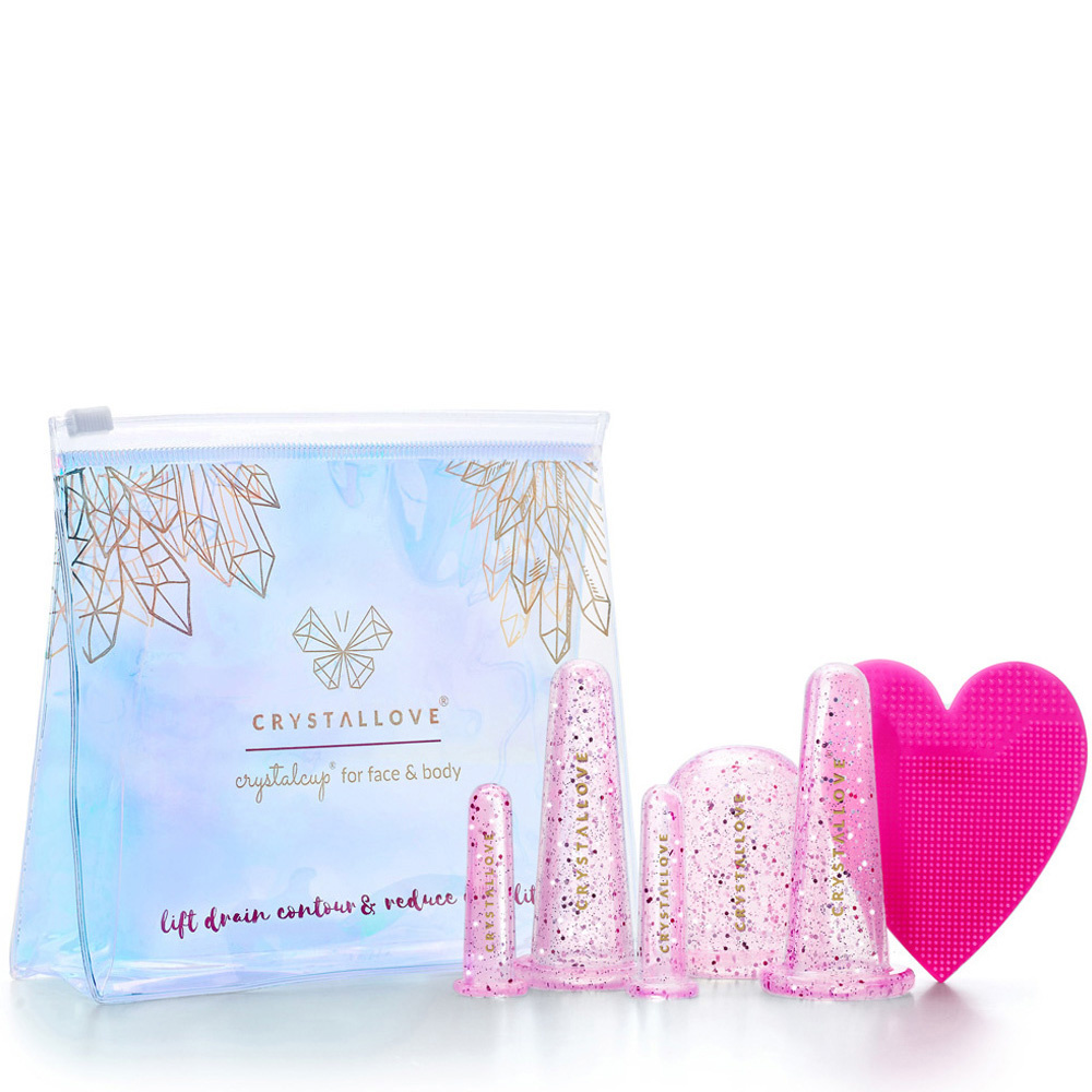crystallove CRYSTALLOVE Face and body cupping set -rose